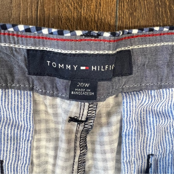 Tammy Hilfiger, navy and white checkered crop pants SZ 20W - Picture 5 of 6